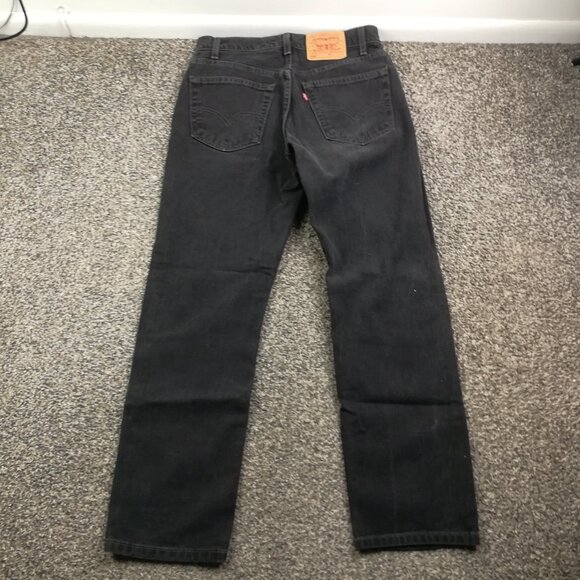 Vintage 2001 Levi’s Jeans 505 Straight Leg Black 32x30 USA Made Y2K - Picture 5 of 10